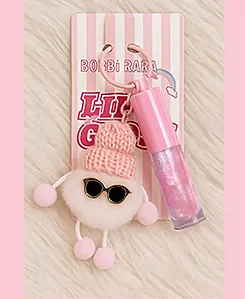 Bobbi Rara Lip Gloss Com Chaveiro| Make Fofa com Óculos BRB 194