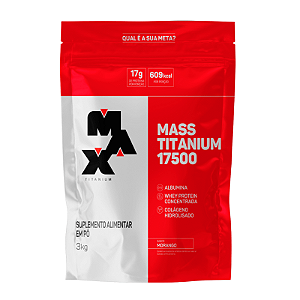 HIPERCALÓRICO MASS TITANIUM REFIL 3KG - MAX TITANIUM
