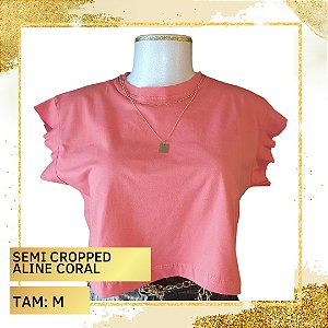 Semi Cropped Aline - Coral