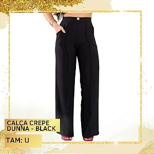Calça Pantalona Crepe Dunna