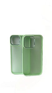 CAPA INFINITY METAL SMOKE IPHONE 14 PRO VERDE CLARO