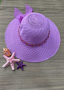 Chapéu de Praia Lilás Floppy