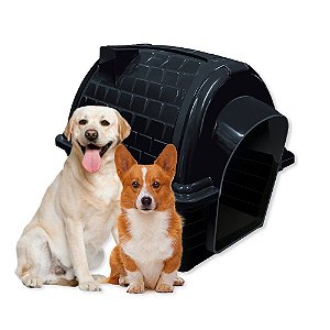 Casinha Pet Raças Médias e Grandes N5 Iglu para Cachorro Preta