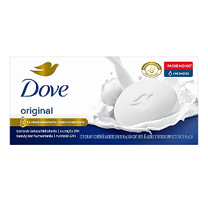 Sabonete Dove Original – Kit com 6 Unidades de 90g Cada | Pele Macia e Hidratada