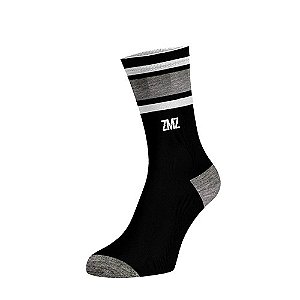 MEIA OLD SCHOOL PRETA BRANCA E CINZA ZMZ