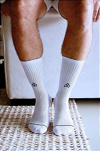 MEIA BRANCA LISA ZMZ