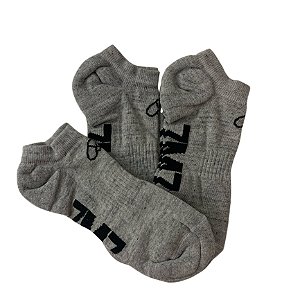 MEIA SOQUETE CINZA - PACK COM 3 PARES