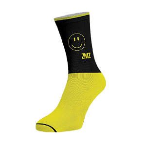 MEIA HAPPY AMARELA E PRETA