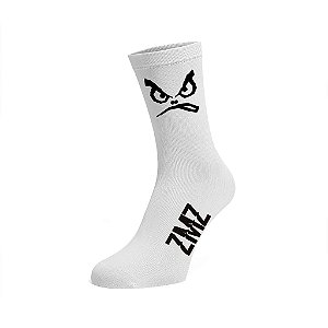 MEIA BRANCA LOGO ZMZ X BAD BOY