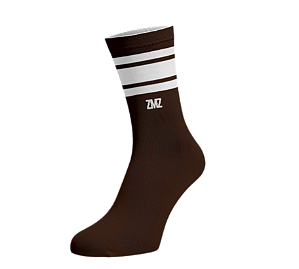 MEIA OLD SCHOOL MARROM ZMZ