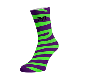 MEIA TIGRESA ROXO E VERDE  ZMZ