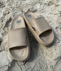 CHINELO SLIDE BEGE ZMZ