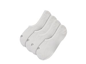 MEIA INVISÍVEL DAILY BRANCA (PACK 2 PARES)