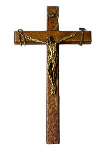 Crucifixo de parede/porta de madeira Nsra Salette