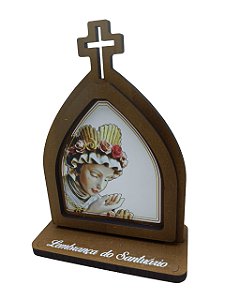 Mini Adorno de Mesa Capela em MDF