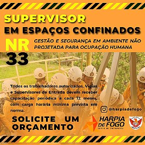 NR 33 - Espaços Confinados - Supervisor de Entrada