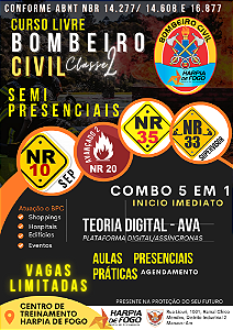 Curso de Bombeiro Profissional Civil - SEMIPRESENCIAL