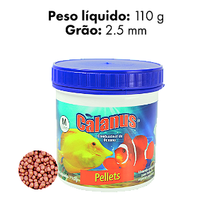 ALIMENTO BCUK CALANUS PELLETS  110G (GRAO 2,5MM)