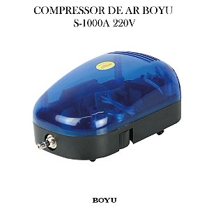 COMPRESSOR DE AR BOYU S-1000A 4,2L/MIN C/ REGULAGEM 110V