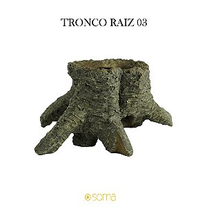 ENFEITE DE RESINA SOMA TRONCO RAIZ 03(17,5X15,5X7,5 CM)