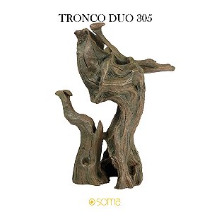 ENFEITE DE RESINA SOMA TRONCO DUO 305 (34 X 26 X 41,5 CM)