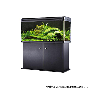 AQUARIO CURVO BOYU EA- 120E LED 200L PRETO 127V