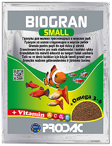 RACAO PRODAC TROPICAL GRANULES   P (BIOGRAN SMALL)  15G (SACHE)