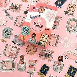 Adesivo na Caixinha - Viagem pelo Mundo