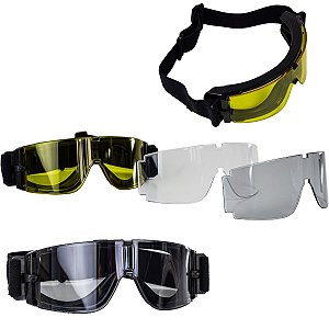 Óculos de Proteção Airsoft 03 Lentes - Rossi