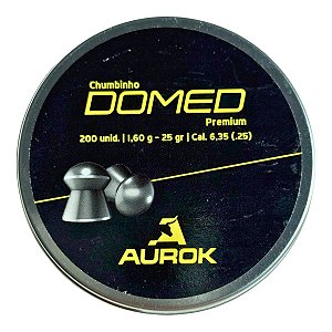 Chumbinho Premium Domed 6.35mm 200un - Aurok