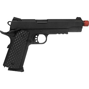 Pistola de Airsoft 1911 Commander Green Gas Blowback GBB 6mm - Rossi