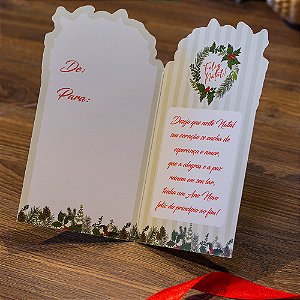 Cartão presente Feliz Natal (10 unidades)