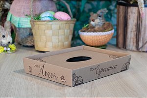 Caixa para 1 ovo de Páscoa - Linha Rústica  (20 unidades)