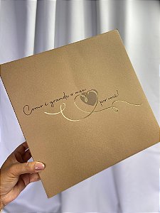 Caixa 28x28x10 para kits - Como é grande meu amor por você (10 unidades)