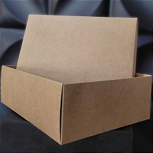 Caixa Lisa Kraft 28x28x10 -  (10 unidades)