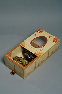 Caixa gaveta com visor para 2 ovos - Coleção Paris (20 unidades)