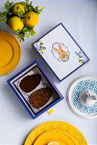 Caixa gaveta sem visor para 2 ovos - Coleção Bella Sicília (20 unidades)