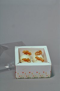 Caixa para 4 doces - Coleção Encanto Campestre (20 unidades)