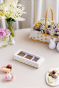 Caixa para 3 pães de mel - Coleção Encanto Campestre (20 unidades)