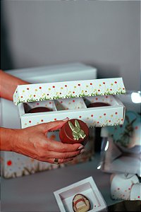 Caixa para 3 pães de mel - Coleção Encanto Campestre (20 unidades)