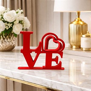 Letreiro Love com Coração