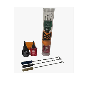 Kit Limpeza P/ Armamento Curto Revolver Pistolas 38 380 9mm