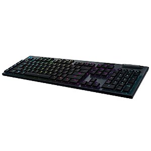 Teclado Sem Fio Mecânico Gamer Logitech G915 Lightspeed Bluetooth Ultrafino RGB Switch GL Tactile Marrom Layout US - 920