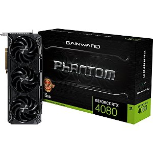 Placa de Video Gainward GeForce RTX 4080 Phantom GS 16GB GDDR6X 256 bit - NED4080S19T2-1030P