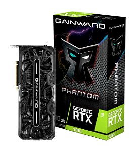 Placa de Video Gainward GeForce RTX 3080 Phantom LHR 10GB GDDR6X 320-bit - NED3080U19IA-1020P V1