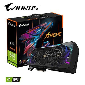 Placa de Vídeo Gigabyte AORUS GeForce RTX 3080 XTREME 10G 10GB GDDR6X 320-bit - GV-N3080AORUS X-10GD
