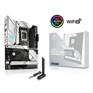 Placa Mãe ASUS ROG Strix B660M-A Gaming WiFi D4 DDR4 LGA 1700 MATX