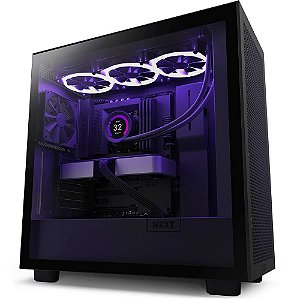 Gabinete NZXT H710 Flow Vidro Temperado e 2 Ventoinhas Black - CM-H71FB-01