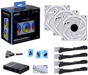 Cooler para Gabinete Lian Li UNI FAN SL-INFINITY 120 RGB Triple Pack Com 03 Unid White - UF-SLIN120-3W