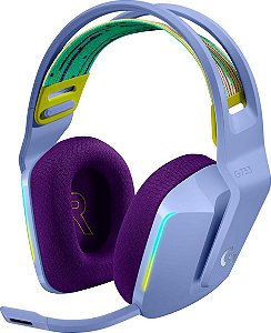 Headset Gamer Logitech G733 Wireless DTS 7.1 Surround com Blue VOICE Purple - 981-000889